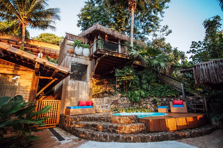 Jacuzzi aquecida, sauna e churrasqueira - Armação