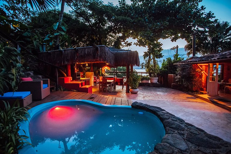 Jacuzzi aquecida, sauna e churrasqueira - Armação