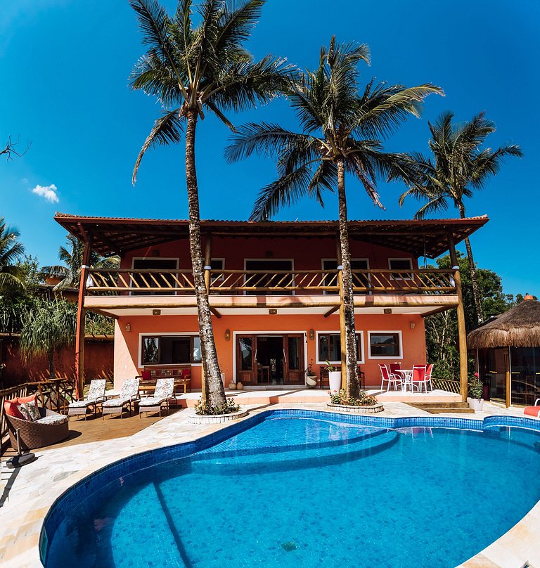 Vista mar, piscina e espaço gourmet