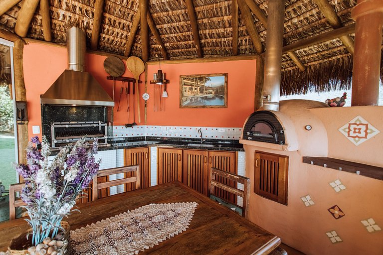 Vista mar, piscina e espaço gourmet