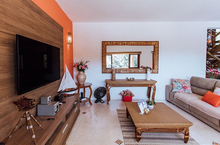 Vista mar, piscina e espaço gourmet