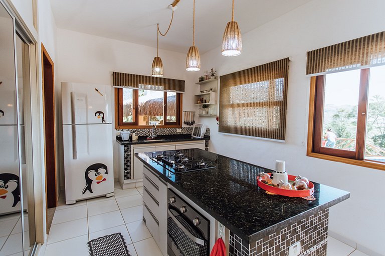 Vista mar, piscina e espaço gourmet