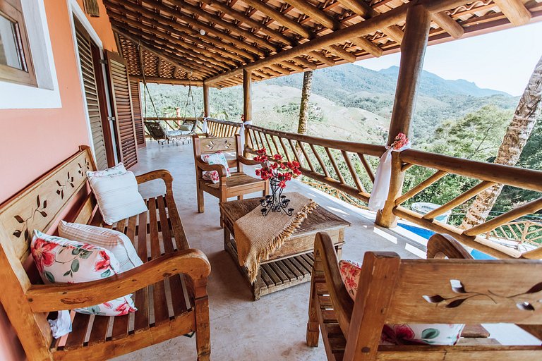 Vista mar, piscina e espaço gourmet