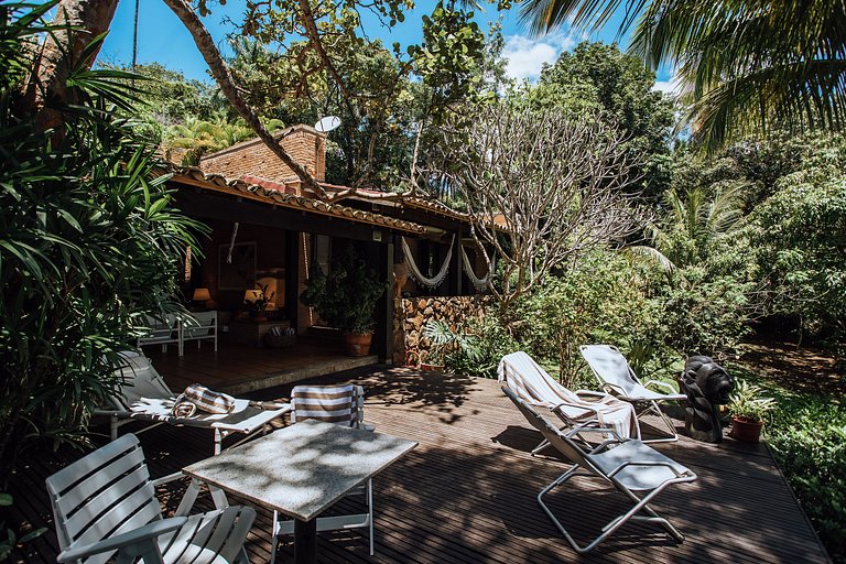 Casa pé na areia na exclusiva Praia do Arrozal