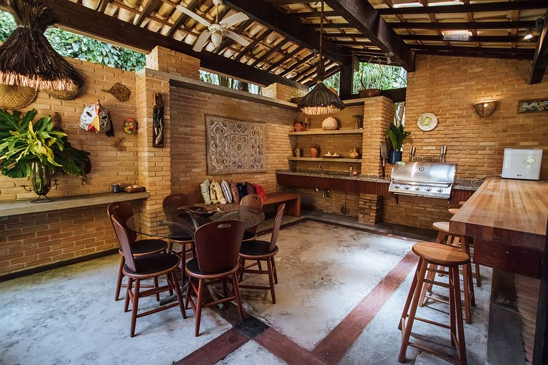 Casa pé na areia na exclusiva Praia do Arrozal