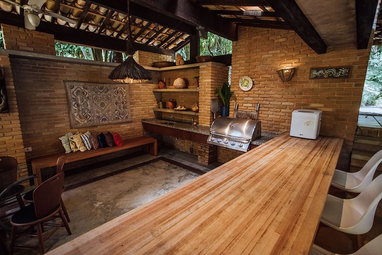 Casa pé na areia na exclusiva Praia do Arrozal