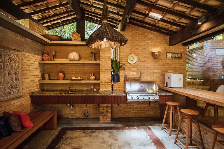 Casa pé na areia na exclusiva Praia do Arrozal