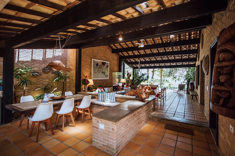 Casa pé na areia na exclusiva Praia do Arrozal