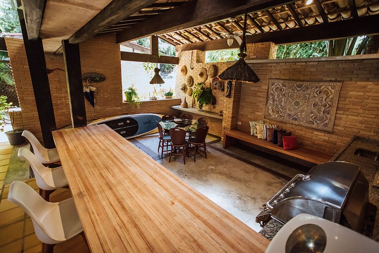 Casa pé na areia na exclusiva Praia do Arrozal