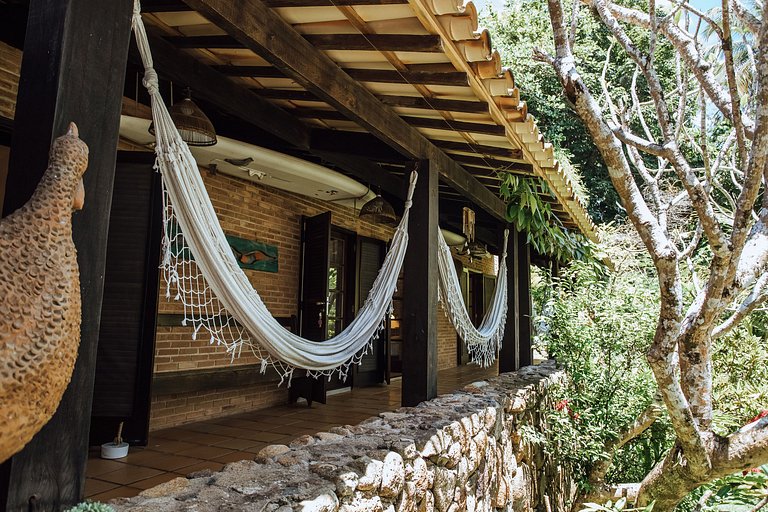 Casa pé na areia na exclusiva Praia do Arrozal