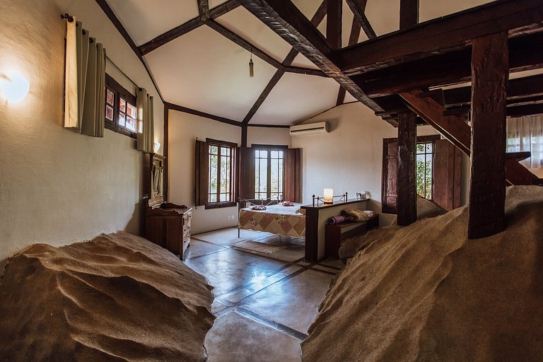 Piscina, píer e conexão com a natureza