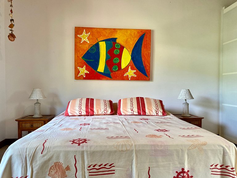 Casa pé na areia, piscina aquecida e área gourmet