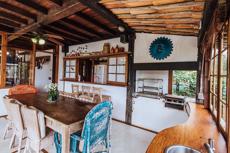 Casa acolhedora, piscina, área gourmet - Engenho