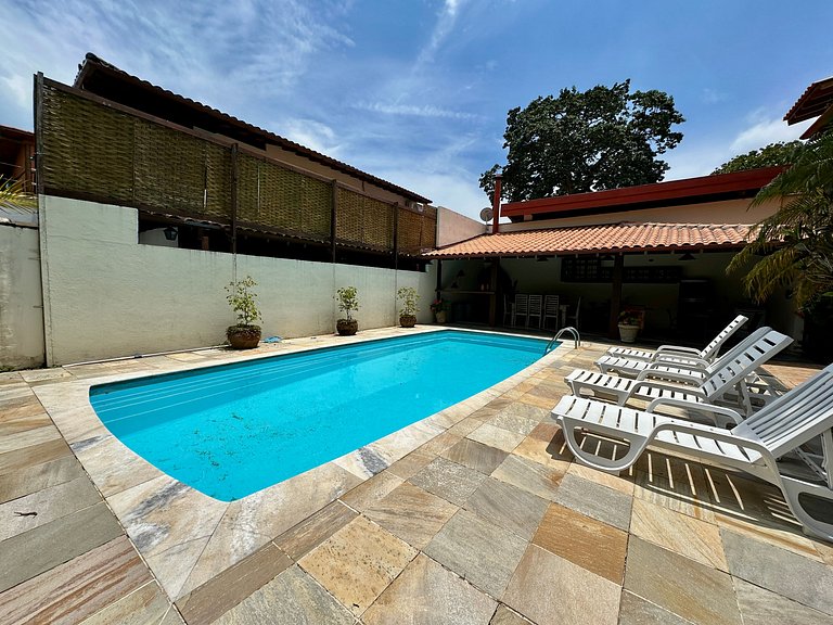 Piscina e churrasqueira - Perequê, Ilhabela