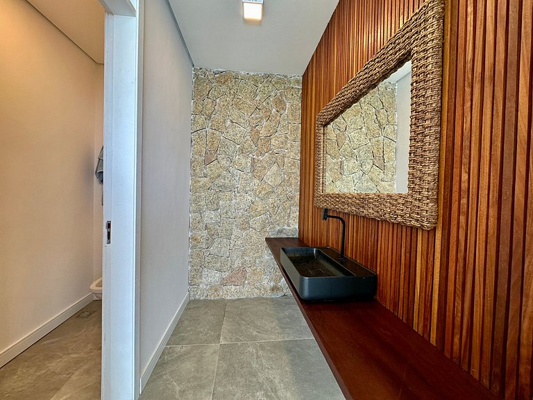 Casa contemporânea e vista deslumbrante