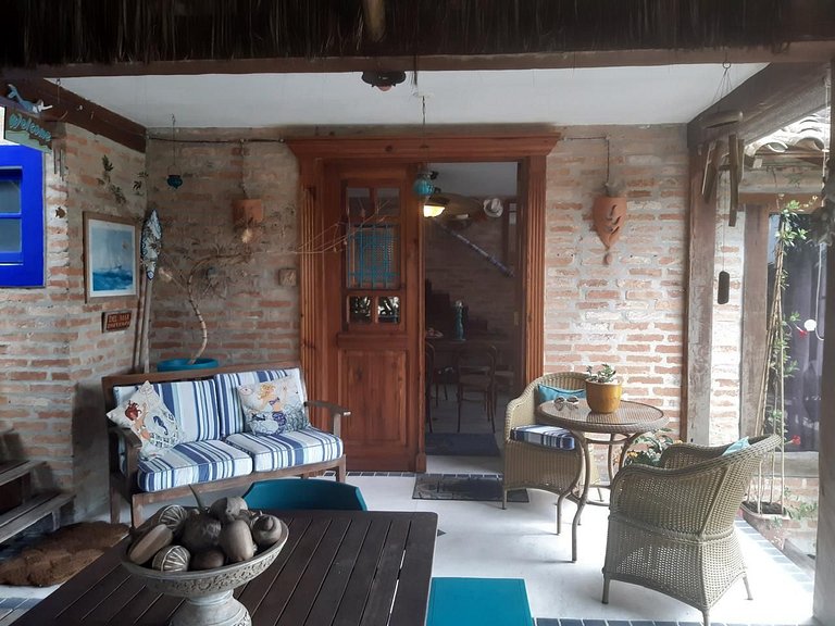 Casa encantadora na Praia da Feiticeira - Ilhabela