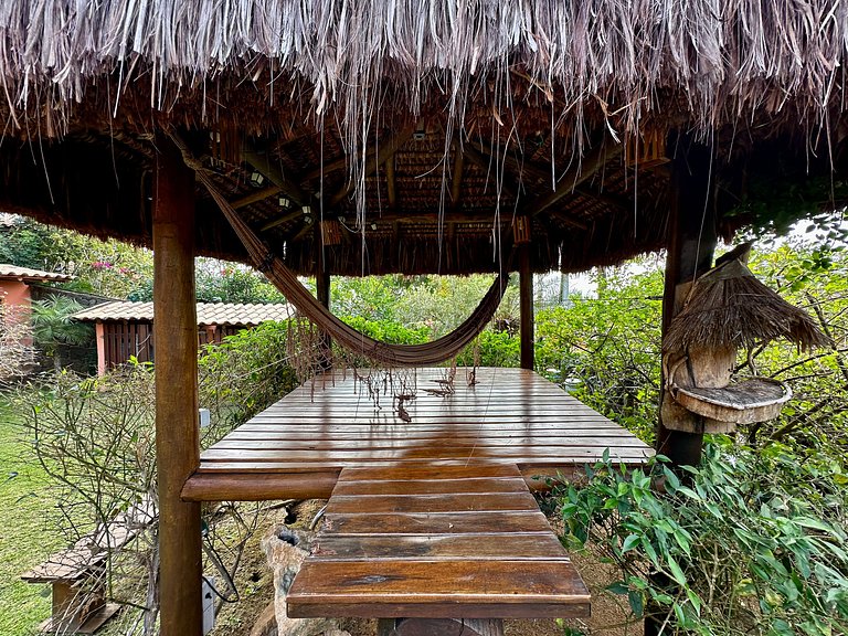 Estilo balinês, SPA e piscina aquecidos