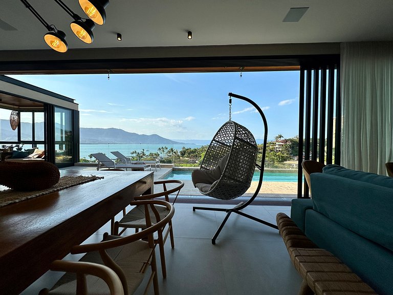 Rooftop com jacuzzi, piscina aquecida a 100m praia