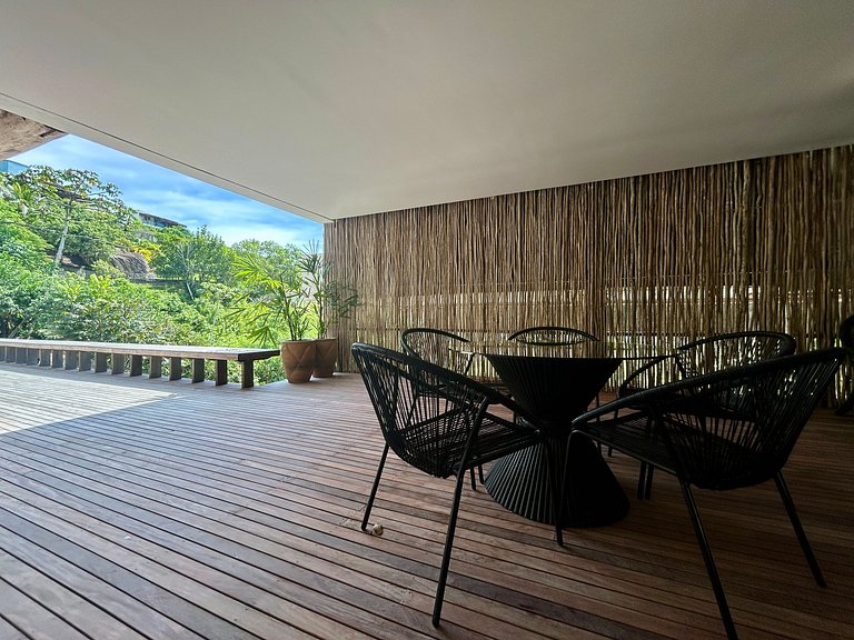 Condomínio, vista, piscina e espaço gourmet
