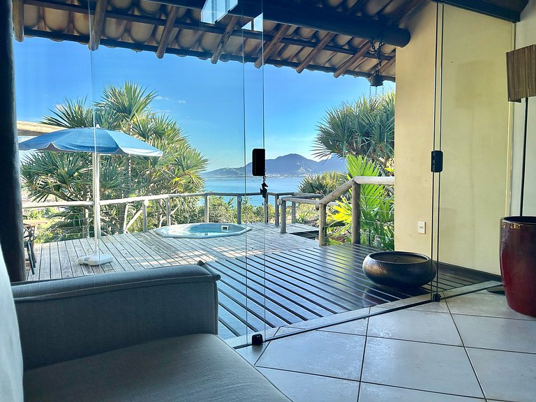 Condomínio, mirante, vista e jacuzzi aquecida