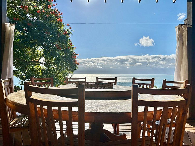 Vista magnífica e piscina de borda infinita