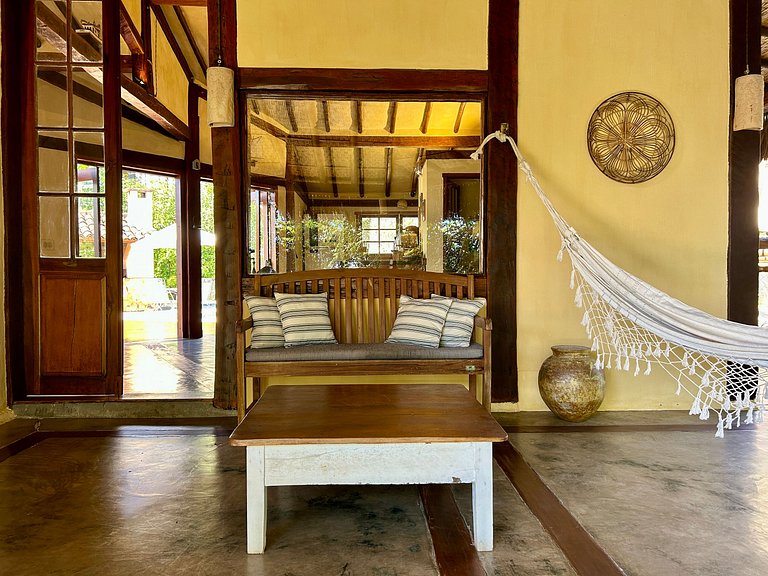 Condomínio, vista, churrasqueira e piscina
