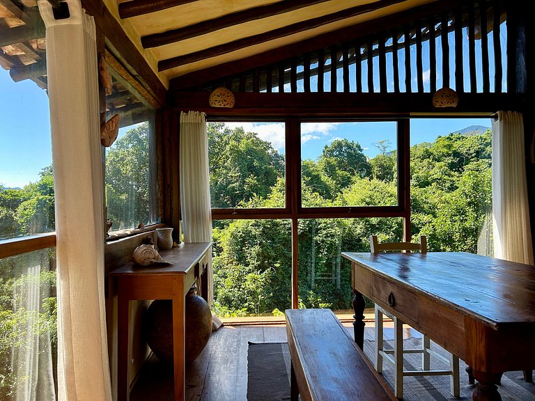 Condomínio, vista, churrasqueira e piscina