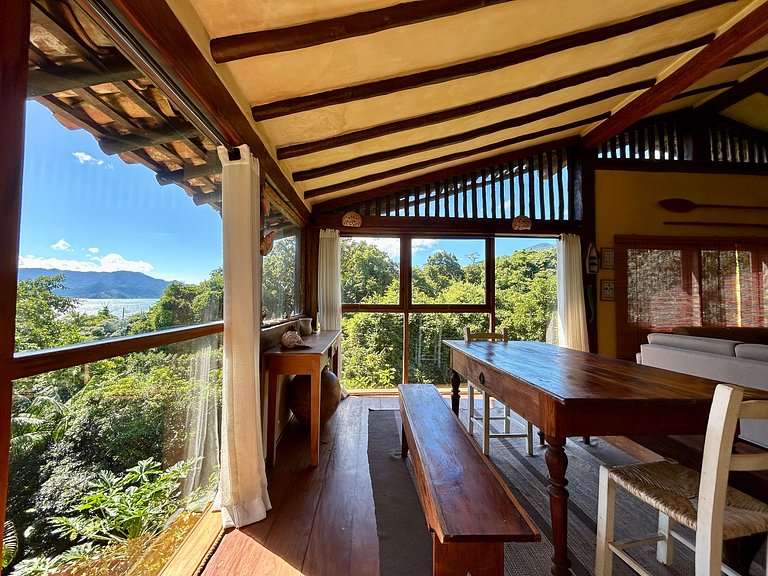 Condomínio, vista, churrasqueira e piscina
