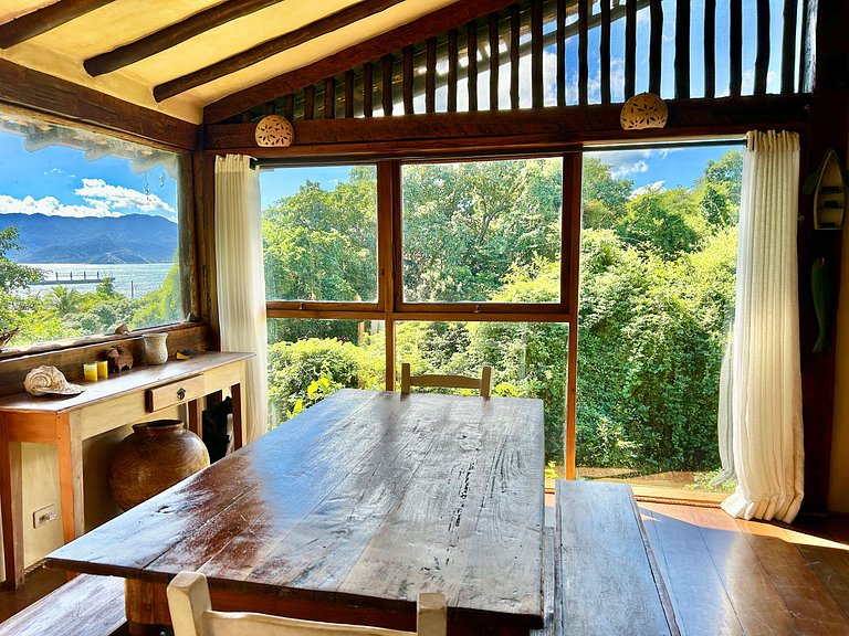 Condomínio, vista, churrasqueira e piscina