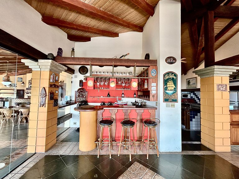Vista mar, piscina, sauna e espaço gourmet