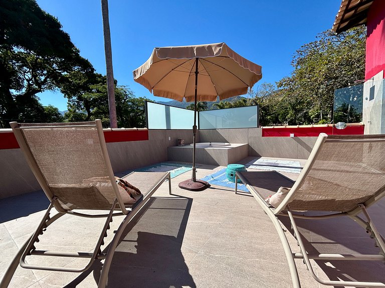 Casa pé na areia, piscina, churrasqueira e jacuzzi