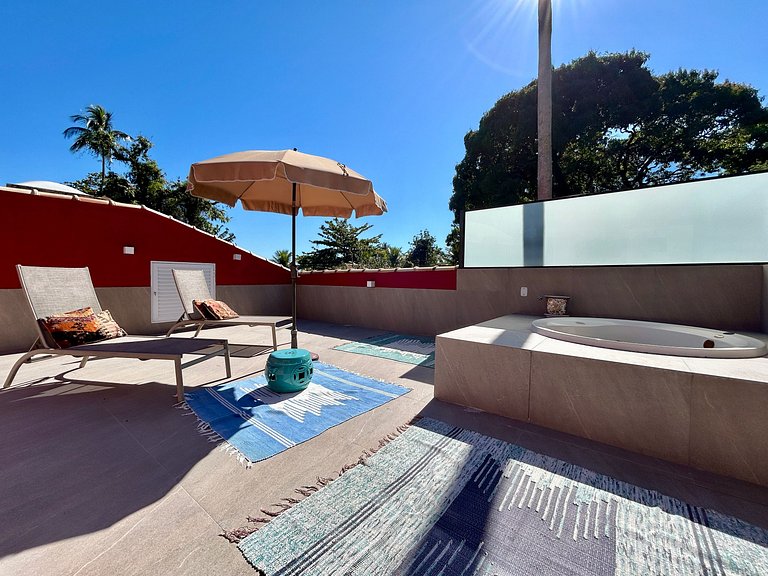 Casa pé na areia, piscina, churrasqueira e jacuzzi