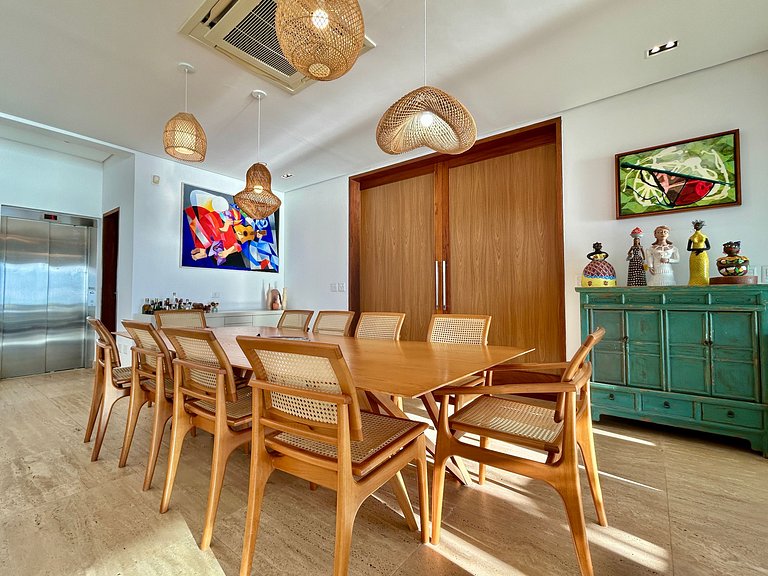 Piscina aquecida, hidro, espaço gourmet e vista