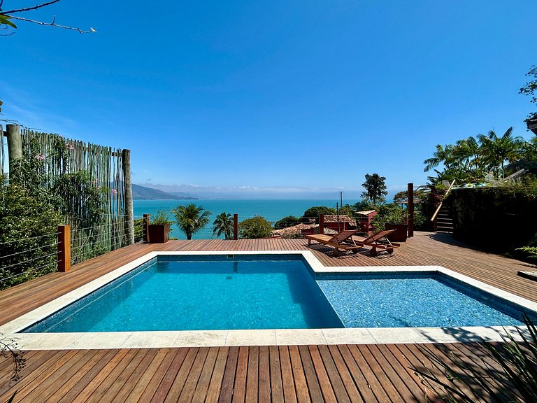 Vista deslumbrante, piscina, sauna, churrasqueira