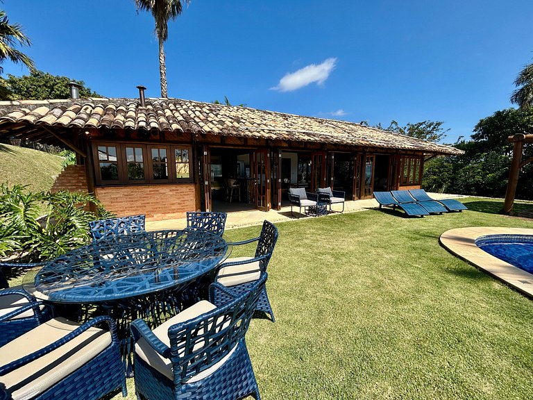 Piscina, espaço gourmet climatizado, vista mar