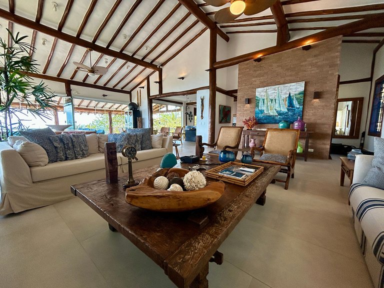 Piscina, espaço gourmet climatizado, vista mar