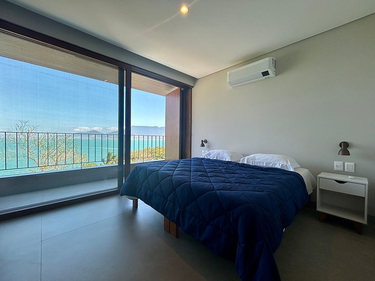 Casa contemporânea, piscina, vista, espaço gourmet