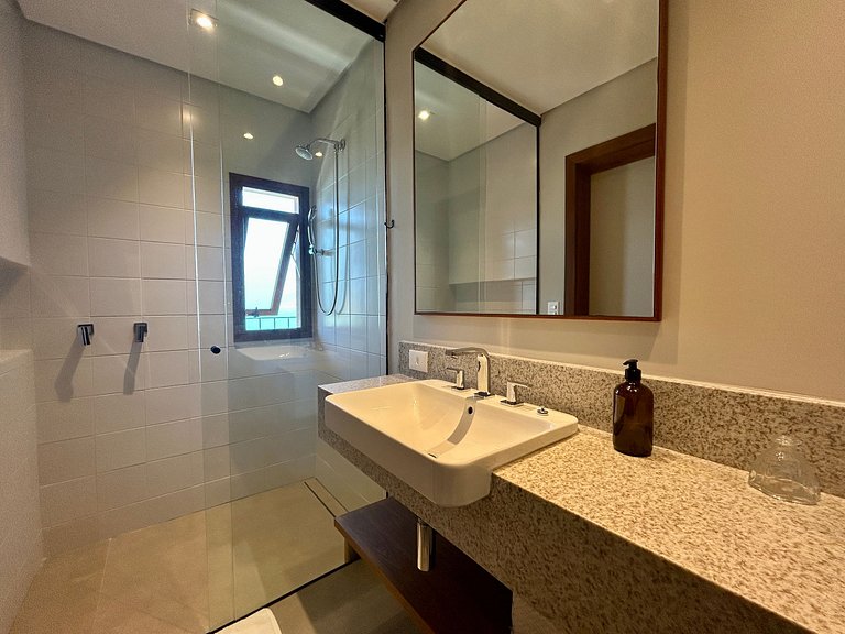 Casa contemporânea, piscina, vista, espaço gourmet