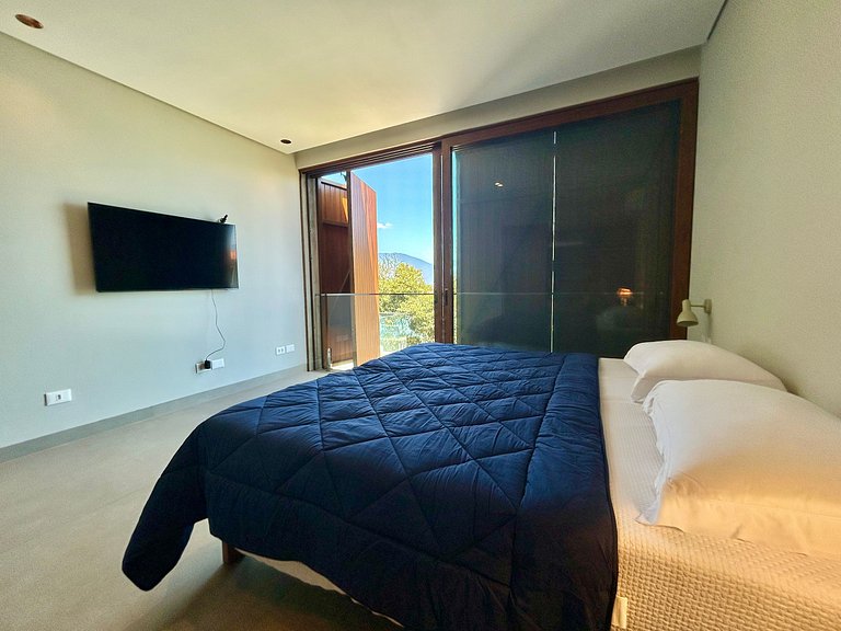 Casa contemporânea, piscina, vista, espaço gourmet