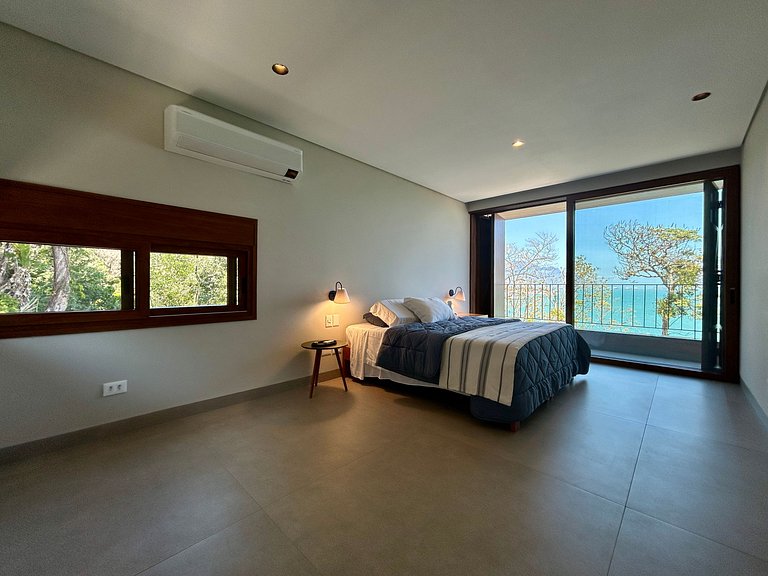 Casa contemporânea, piscina, vista, espaço gourmet