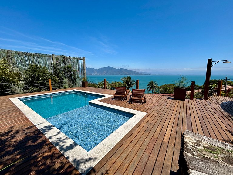 Vista deslumbrante, piscina, sauna, churrasqueira