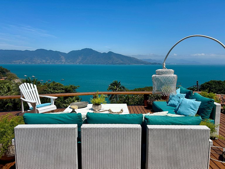 Vista deslumbrante, piscina, sauna, churrasqueira