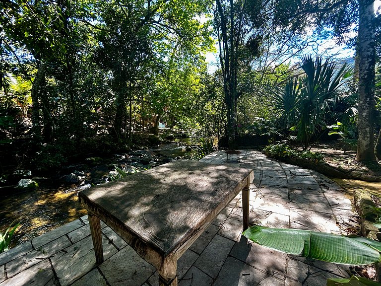 Refúgio, natureza, cachoeira e espaço gourmet