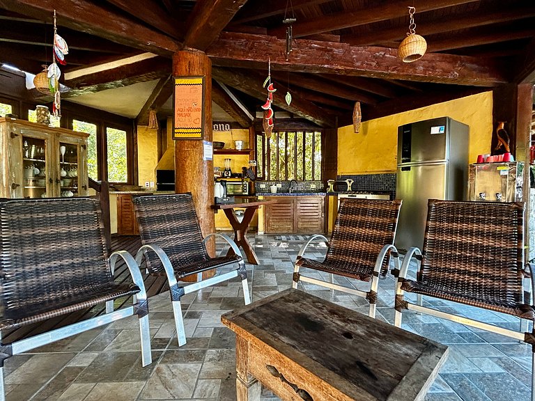 SPA, churrasqueira, piscina, condomínio beira-mar