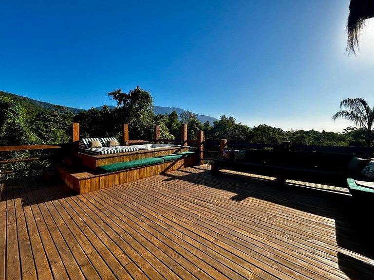 Refúgio em Ilhabela, com vista para mar e montanha