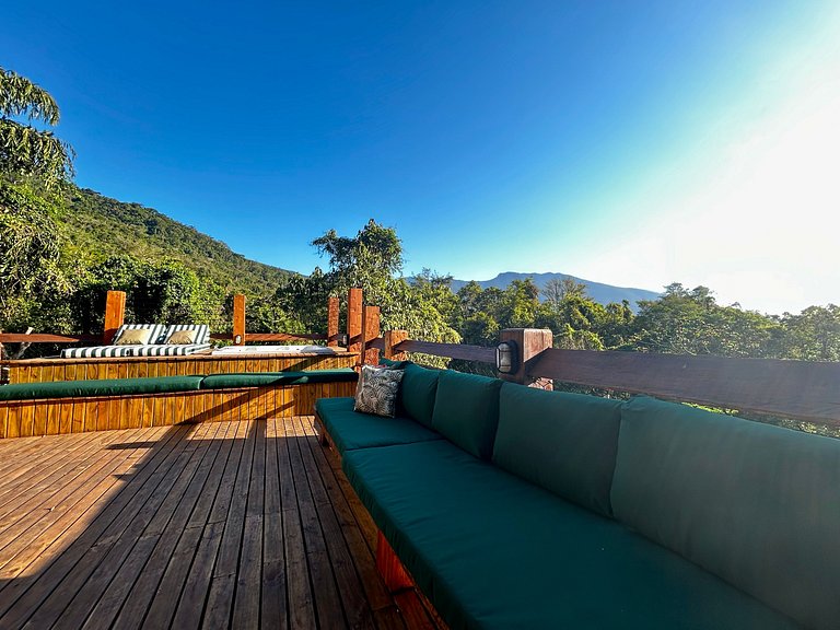 Refúgio em Ilhabela, com vista para mar e montanha