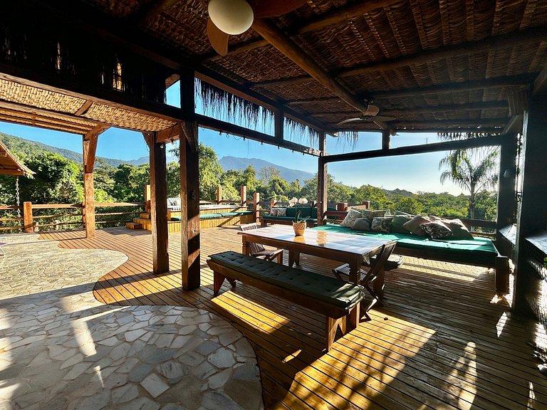 Refúgio em Ilhabela, com vista para mar e montanha