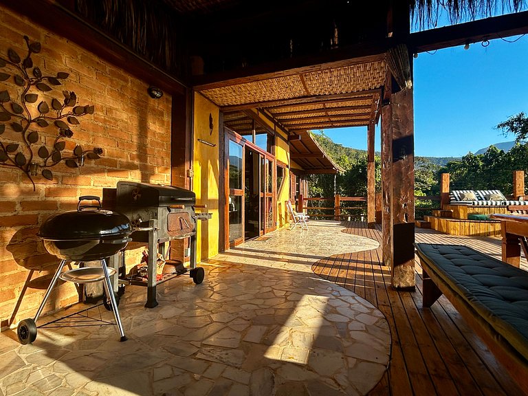 Refúgio em Ilhabela, com vista para mar e montanha