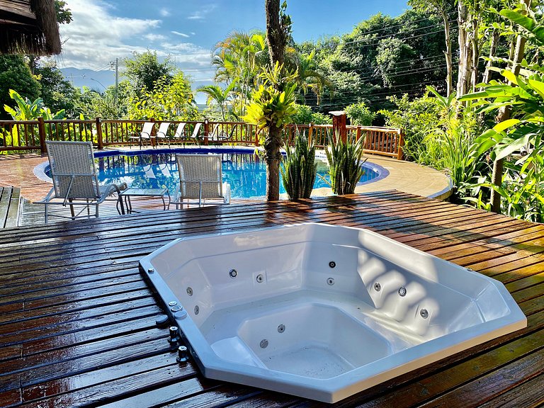 SPA, churrasqueira, piscina, condomínio beira-mar