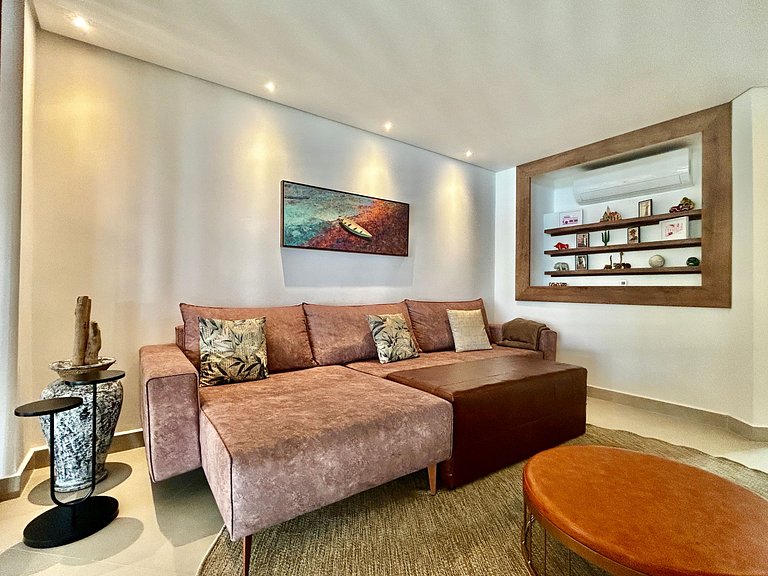 Experiência mar, montanha, piscina e churrasqueira